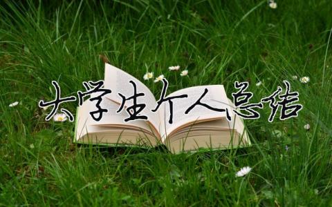 大學生個人總結范文簡短 30篇
