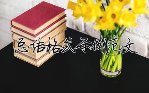 總結(jié)格式示例范文（精選合集5篇）