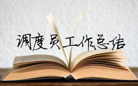 調度員工作總結（精選合集10篇）