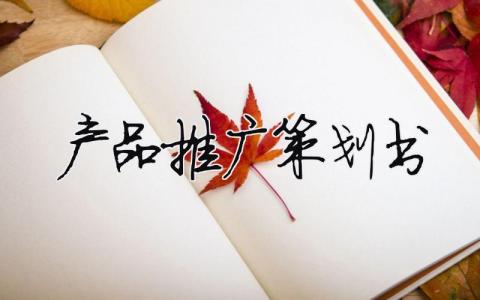 產(chǎn)品推廣策劃書（精選合集13篇）