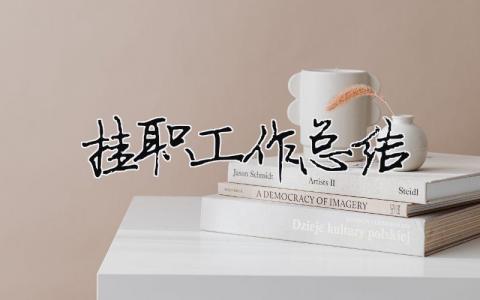 掛職工作總結(jié)（精選合集10篇）