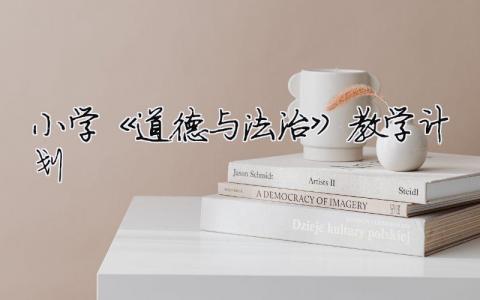 小學《道德與法治》教學計劃 2021小學道德與法治教學工作計劃（精選合集10篇）