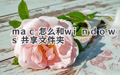 mac怎么和windows共享文件夾