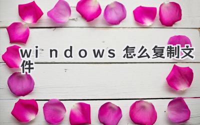 windows怎么復(fù)制文件