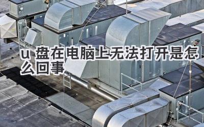 u盤(pán)在電腦上無(wú)法打開(kāi)是怎么回事