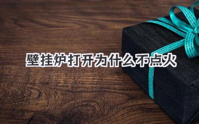 壁掛爐打開為什么不點火