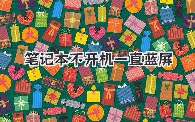 筆記本不開機一直藍屏