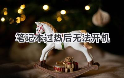 筆記本過熱后無法開機