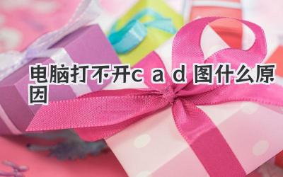 電腦打不開(kāi)cad圖什么原因
