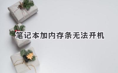筆記本加內(nèi)存條無法開機(jī)